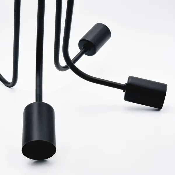 Lustră aplicată TRINITY 5xE27/15W/230V negru