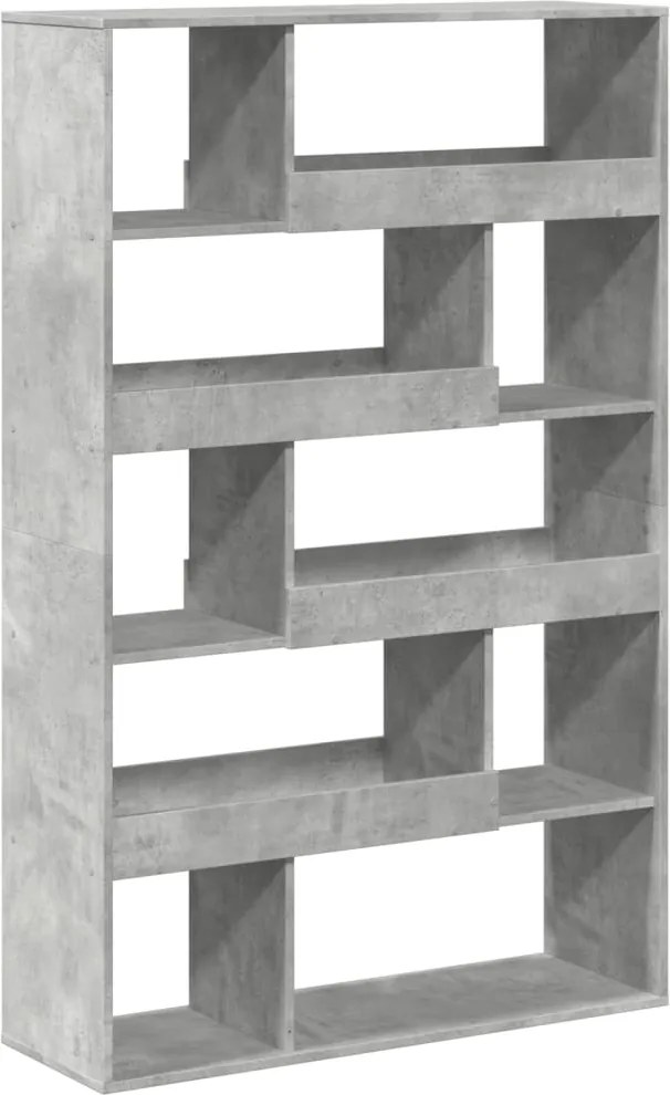 vidaXL Bibliotecă, gri beton, 100x33x156,5 cm, lemn prelucrat
