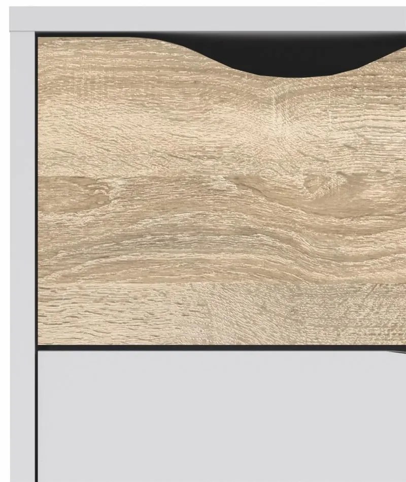 Comoda alba OSLO 75395 cu 4 sertare