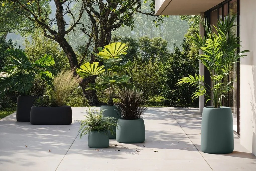 Ghiveci plante design decorativ exterior/interior Organic SQUARE 38x42x33cm