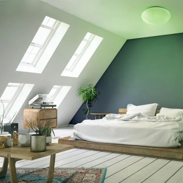 Plafonieră LED RGB dimabilă SKYLER LED/5,6W/230V Leuchten Direkt 14241-16 + telecomandă