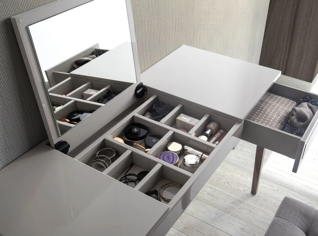 Masa machiaj eleganta design modern Platin AC-CP1709DK-NOGAL