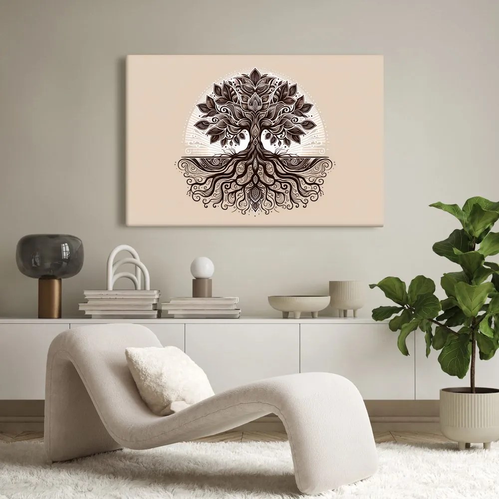 Tablou arborele vieții elegant cu rădăcini