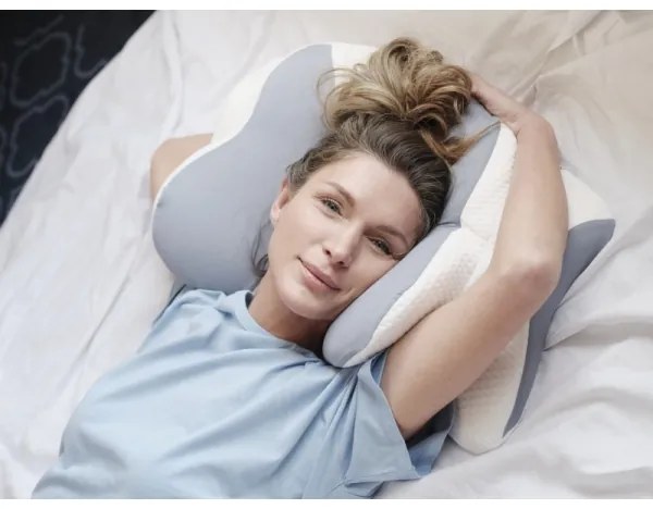 Pernă anatomică CONNECT IT CFH-6032-WH Gemini alb/gri