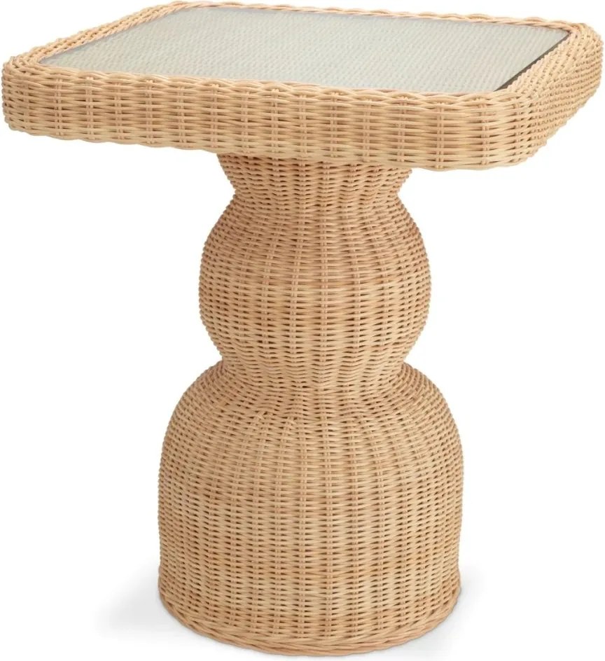 Masuta auxiliara din ratan design LUX Tiago