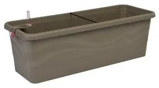 Ghiveci cu auto-irigare Gardenico Smart System Gardenie taupe, 60 x 19 x 22,5 cm