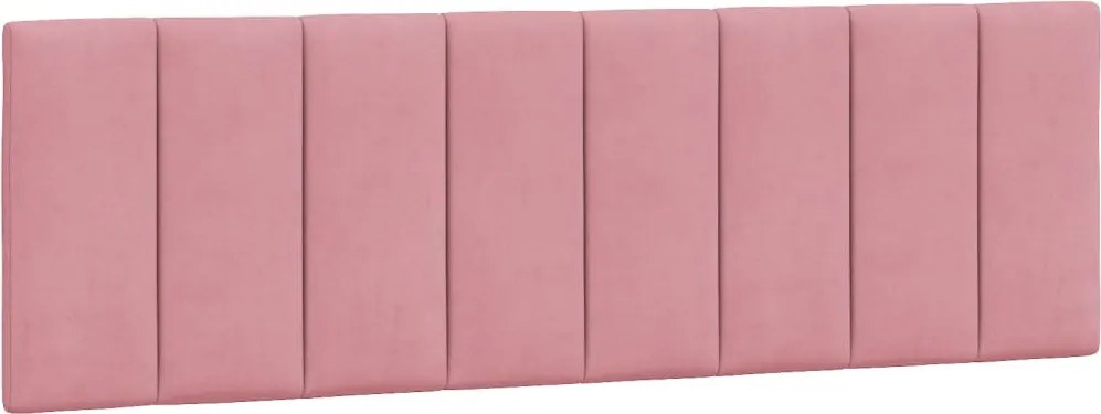 vidaXL Pernă tăblie de pat, Hanko, roz, 160 cm, catifea