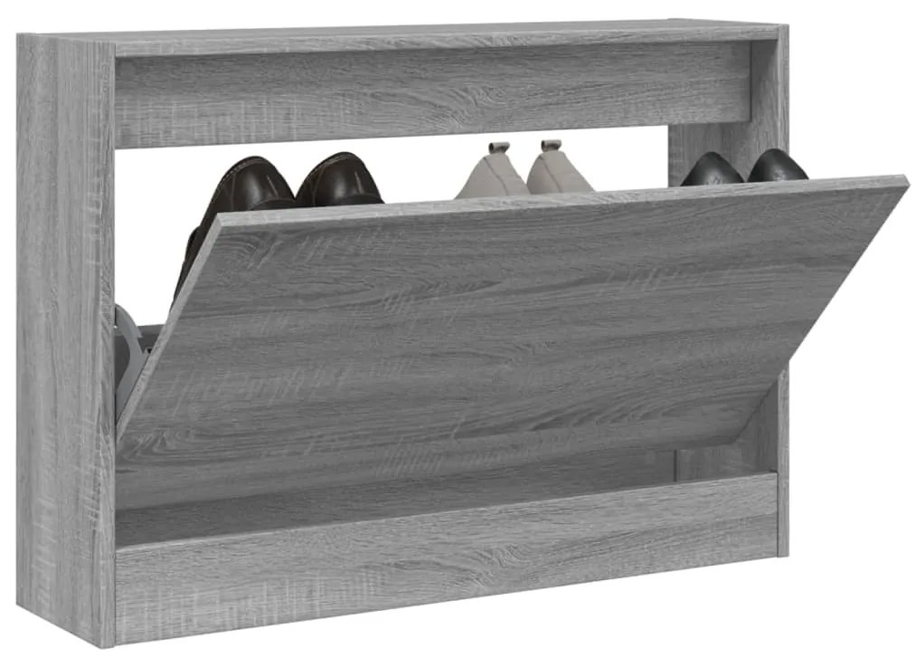 vidaXL Pantofar, gri sonoma, 80x21x57 cm, lemn compozit