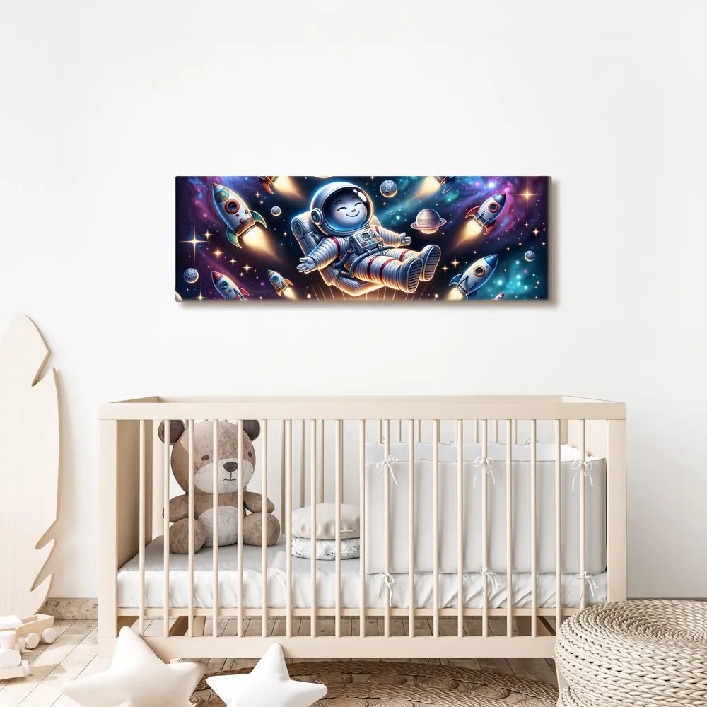Tablou galaxie văzută prin ochii unui copil