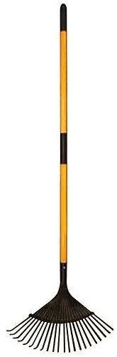 Grebla pentru frunze, gradina, coada fibra de sticla, 22 dinti, 150 cm
