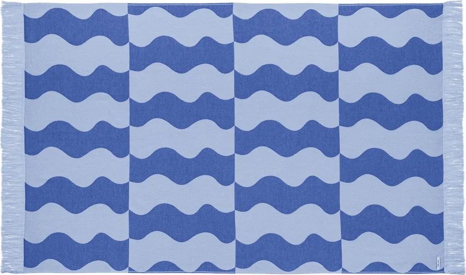 Prosop de plajă albastru din bumbac 100x160 cm Nugo – noo.ma