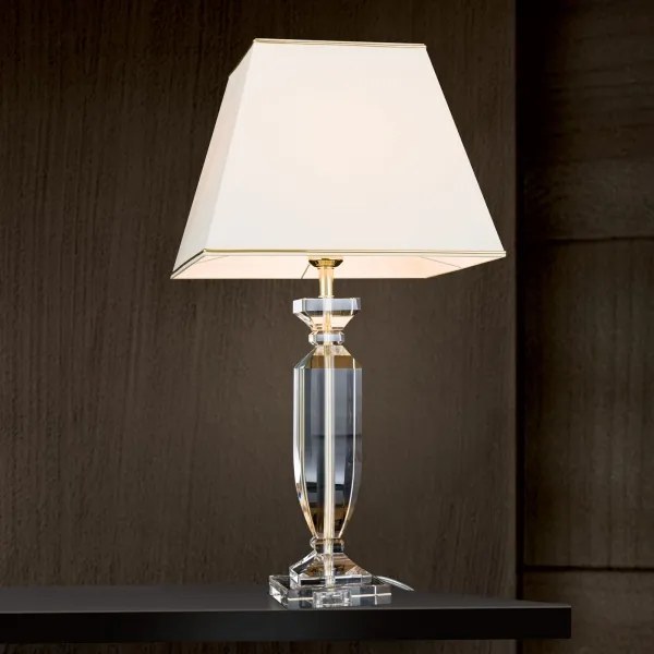 Lampă de cristal de masă Orion LA 4-1207 POKAL 1xE27/60W/230V crem/transparent