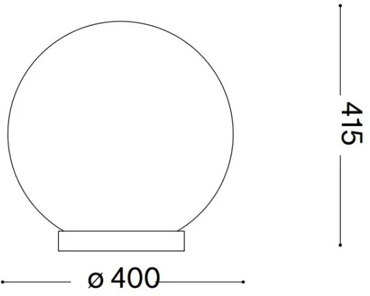 Lampă de masă Ideal Lux CARTA 1xE27/25W/230V d. 40 cm alb