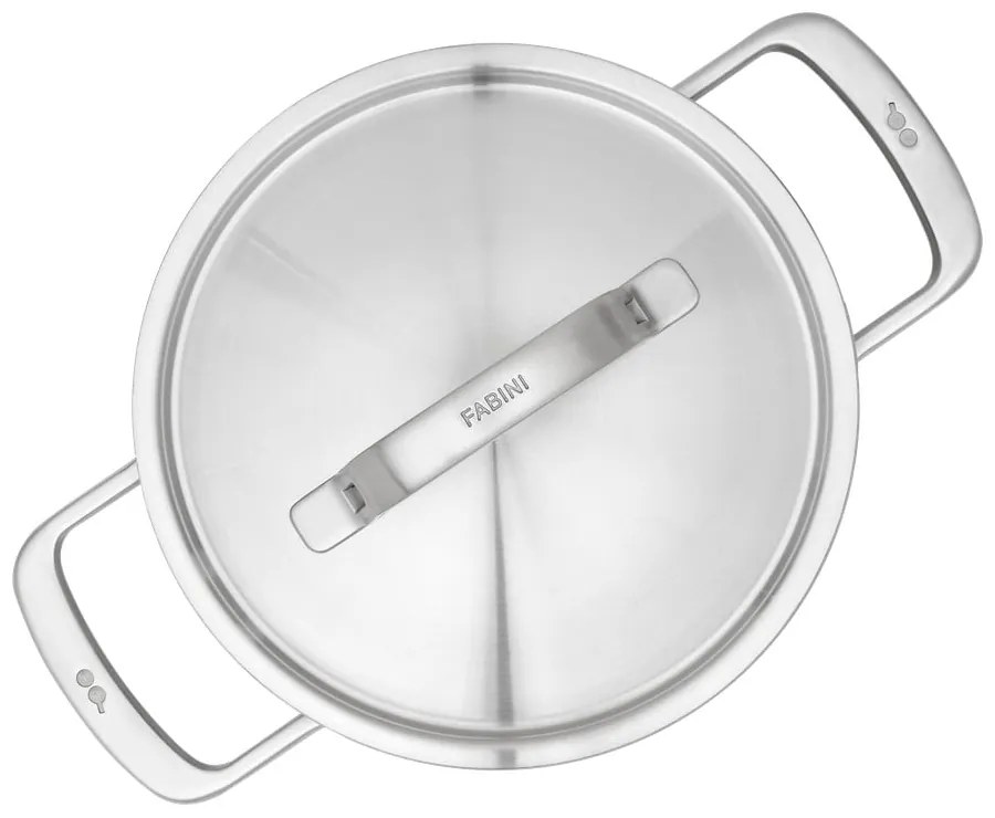 Oală cu capac din oțel inoxidabil 3 l adecvată pentru plita cu inducție Lucca 3.0 – FABINI