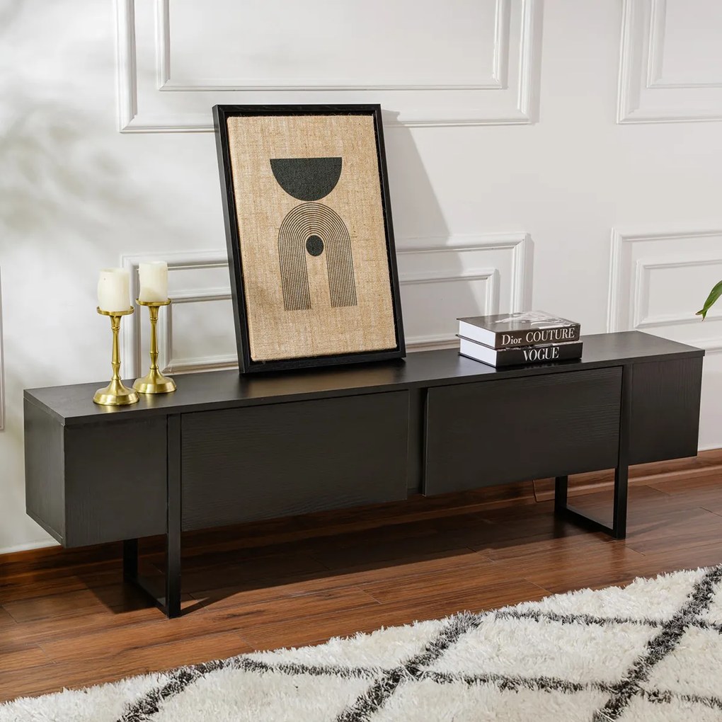Masă TV Serenity Wood Negru