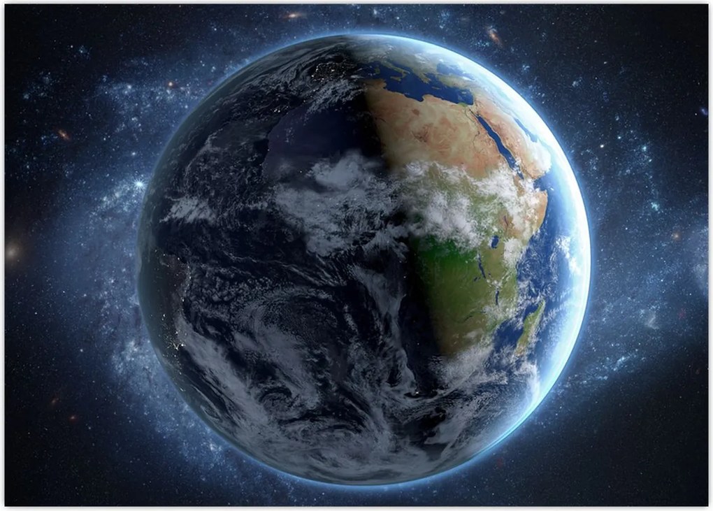 Tablou - Vedere din spațiu (70x50 cm)