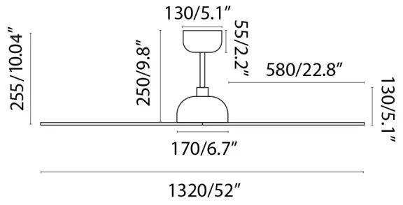 Ventilator de tavan FARO 33446WT GOTLAND L alb d. 132 cm WT + telecomandă