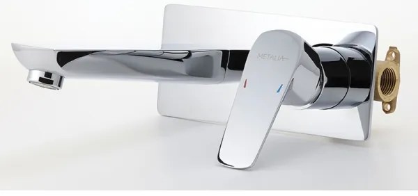 Baterie de lavoar pentru instalare ascunsă Novaservis METALIA ECO crom lucios