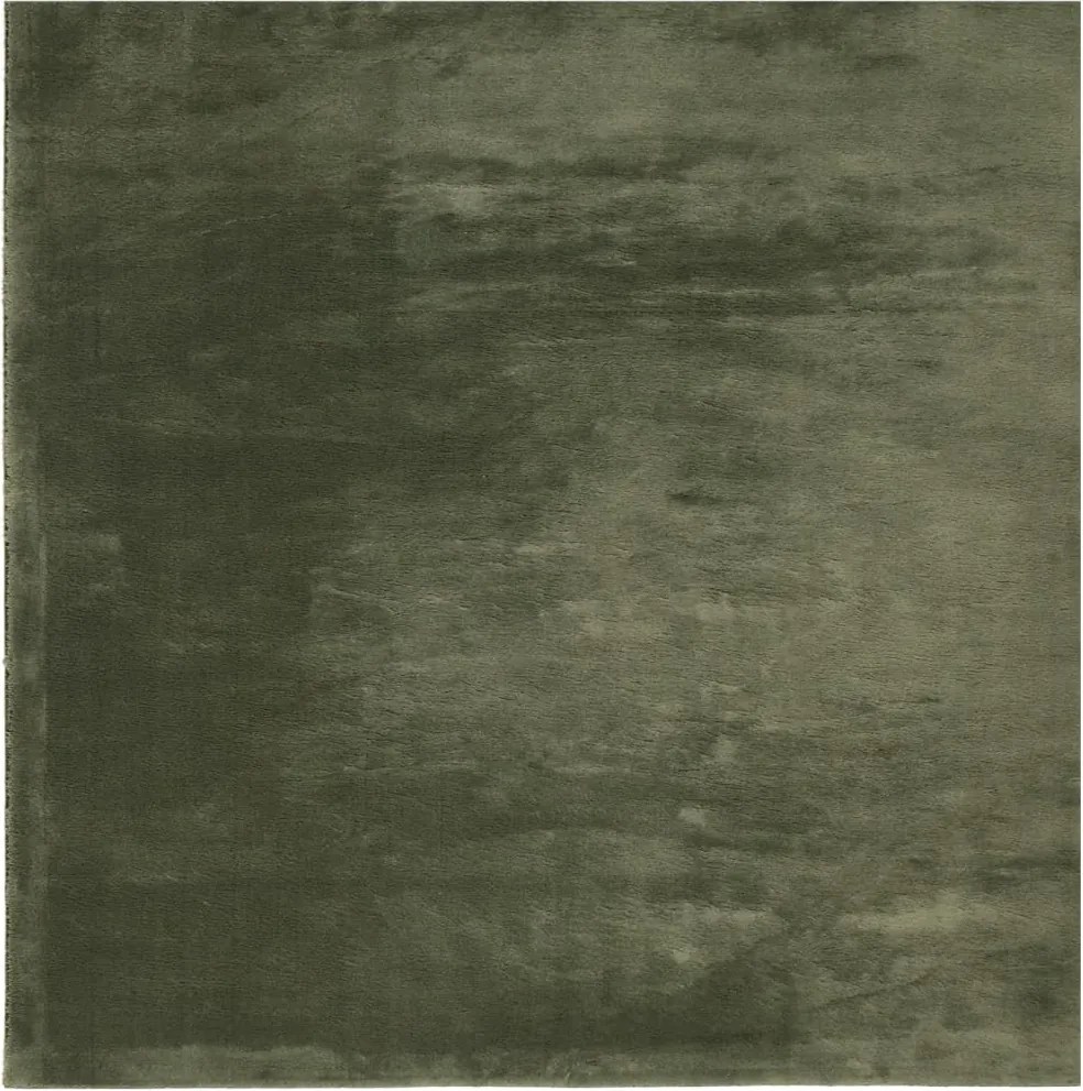 vidaXL Covor HUARTE, fir scurt moale și lavabil verde pădure 240x240cm