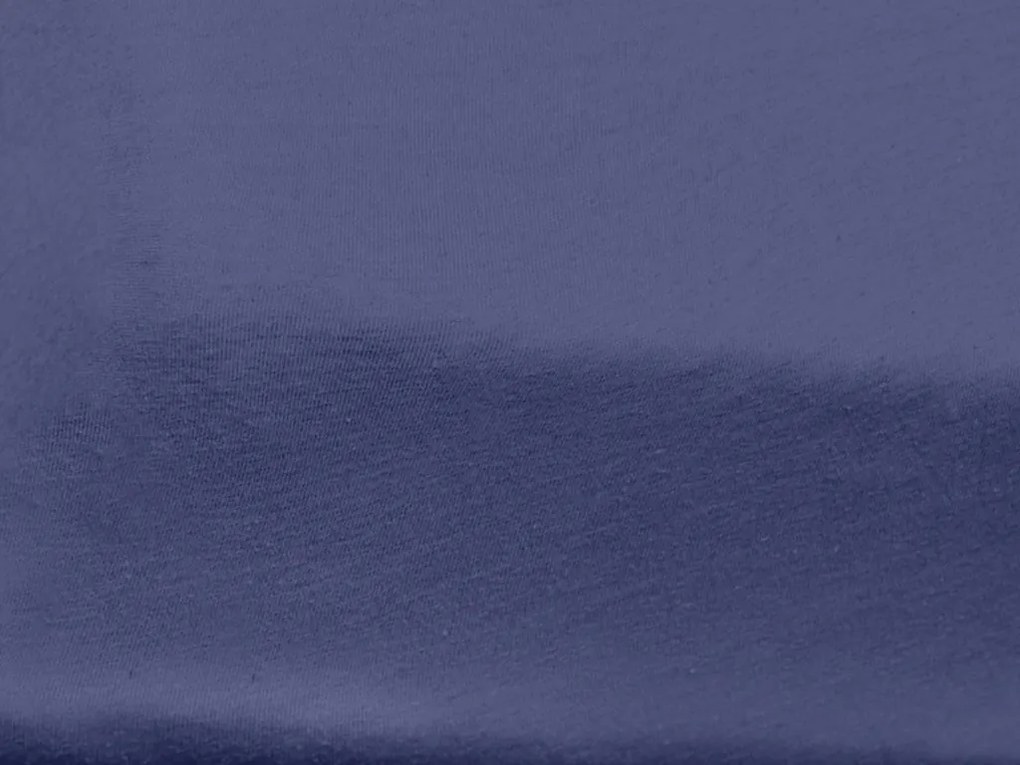 Cearsaf Jersey pentru patut copii bleumarin 70 x 140 cm