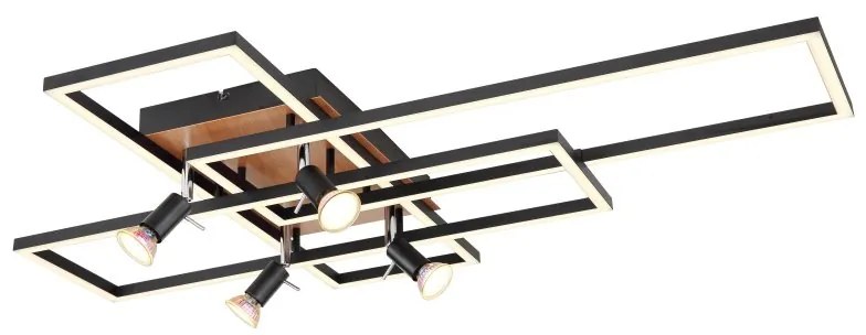Plafoniera LED design industrial Ida negru