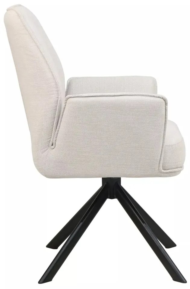 Scaun Hugo bej deschis/negru Brego22