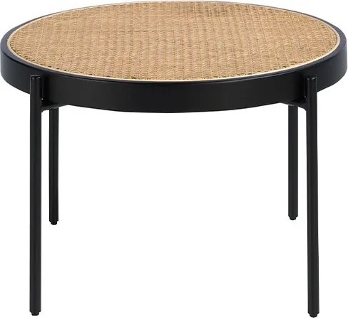 Masuta de cafea rotunda design modern Rattan
