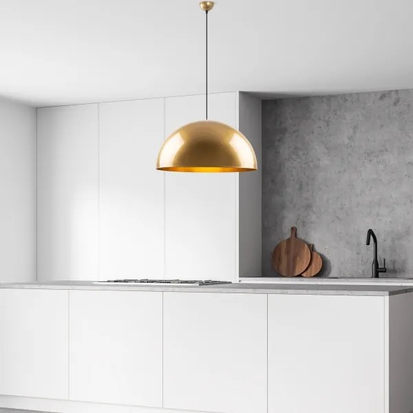 Lustră pe cablu KURE 1xE27/40W/230V auriu