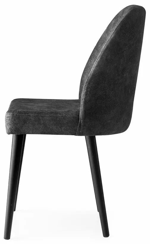 Set de scaune de sufragerie Dallas Anthracite, 2bucăți