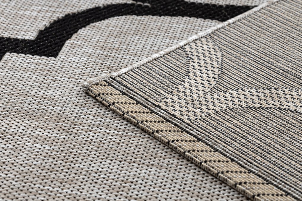 Covor sisal Floorlux 20608 marocani trellis argintiu si negru - SECUNDAR-COTATI PRODUSUL