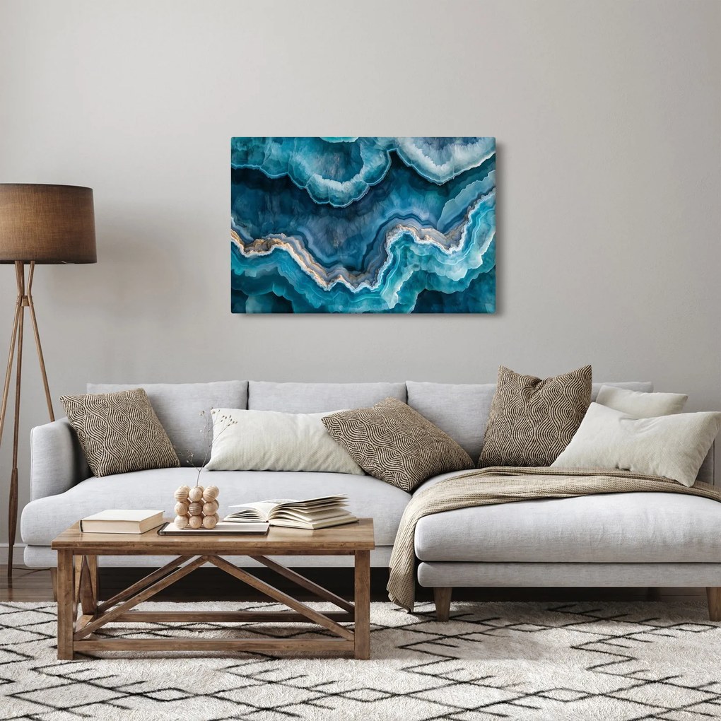 Tablou - Detaliu de acvamarin (90x60 cm)