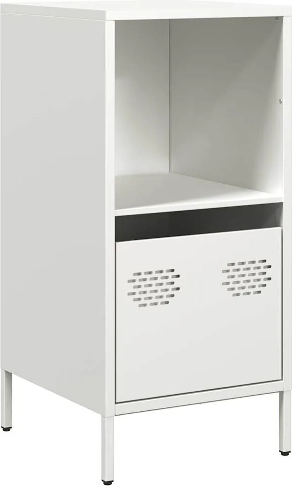 vidaXL Dulap, alb, 35x39x73,5 cm, oțel laminat la rece