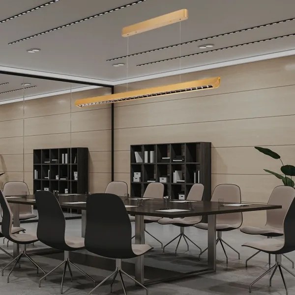 Lustră LED pe cablu LED/36W/230V 3000/4000/6400K auriu