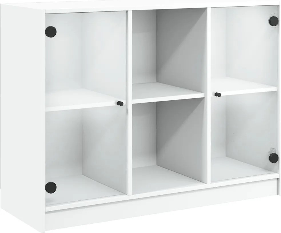 vidaXL Dulap, alb, 102x37x75,5 cm, lemn prelucrat