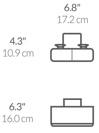 Suport de burete metalic cu auto-susținere Slim - simplehuman