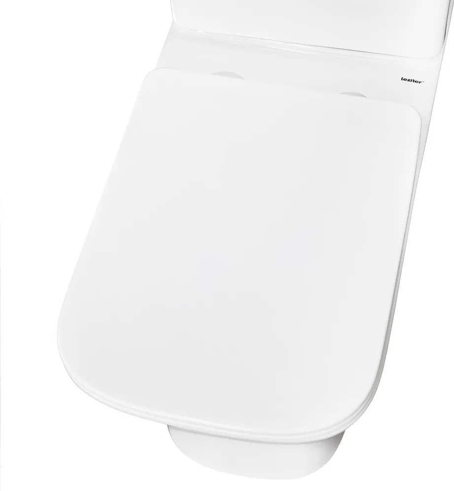 Toaletă compactă monobloc Nile cu spălare inferioară și scaun cu închidere moale