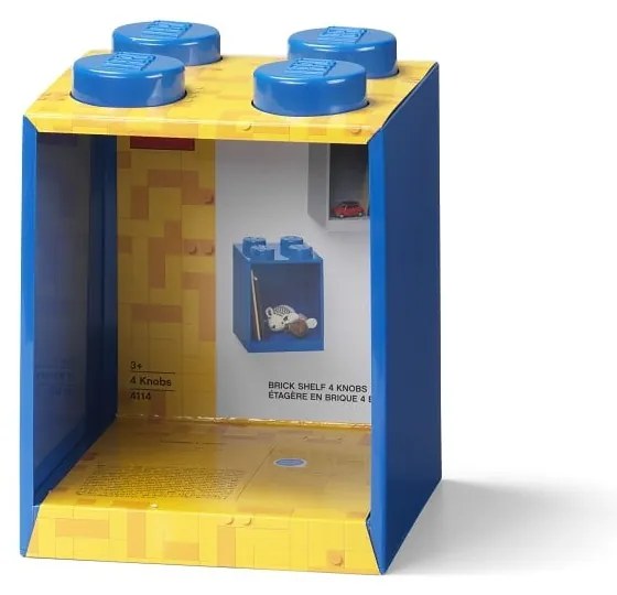 Raft de perete pentru copii LEGO® Brick 4, albastru