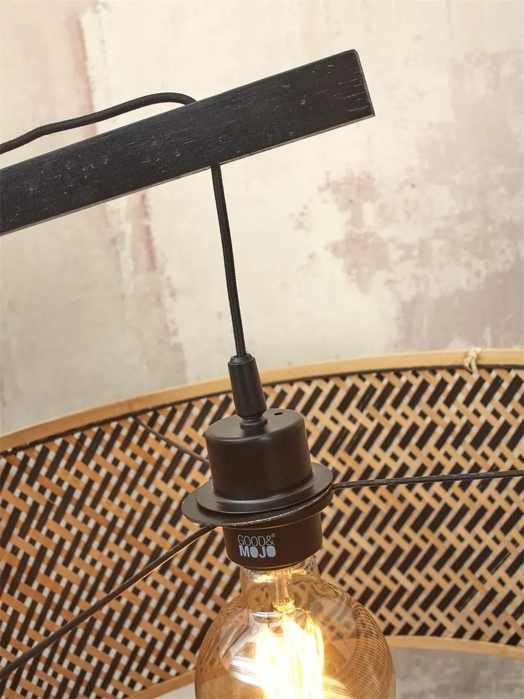 Lampadar eco din bambus Java L nat/50x22, bl/nat