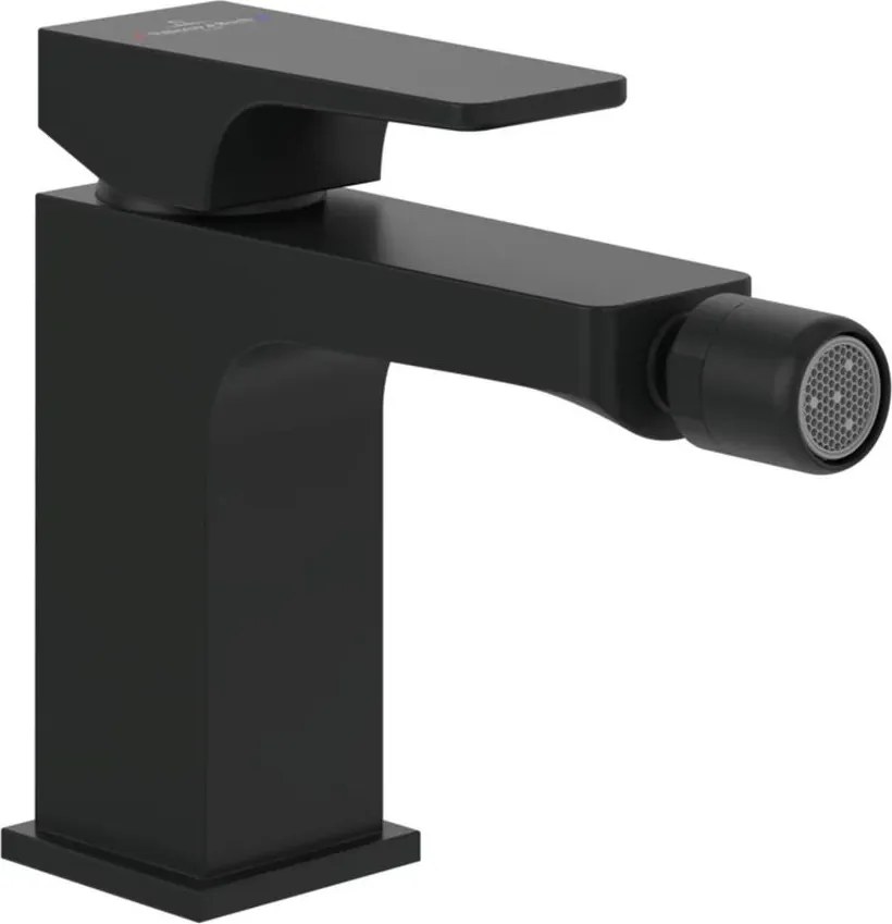 Baterie bideu Villeroy&Boch Architectura Square monocomanda negru mat