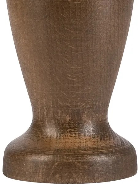 Lampă de masă AMFORA 1xE27/60W/230V maro închis/fag