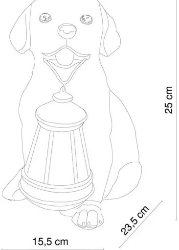 Corp de iluminat LED solar Globo 33271 SOLAR 1xLED/0,06W/3V câine IP44