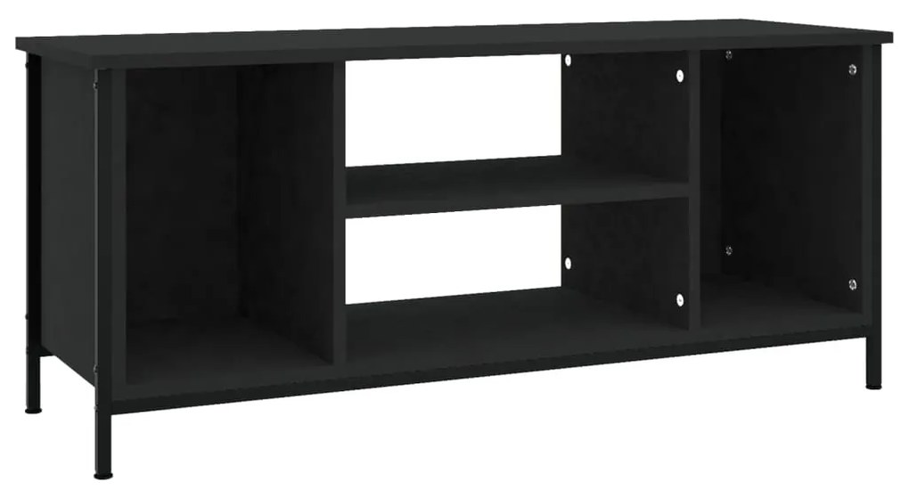 826285 vidaXL Comodă TV, negru, 102x35x45 cm, lemn prelucrat