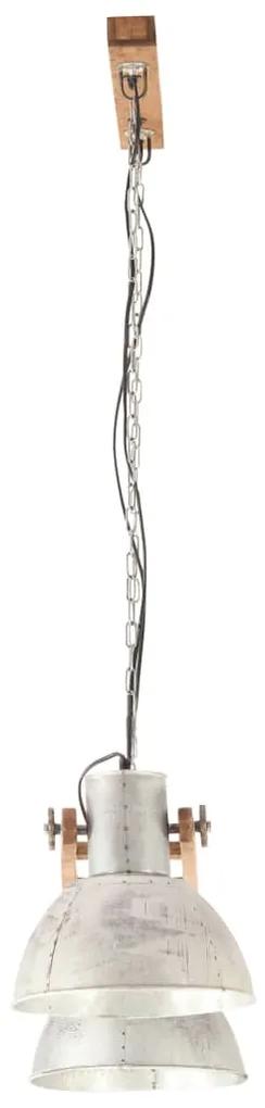 Lampa suspendata industriala, 25 W, argintiu, 109 cm, E27 Argintiu, 1, 1
