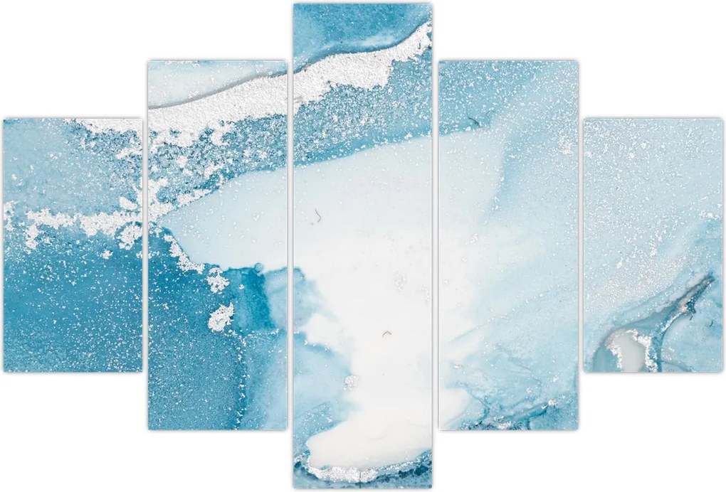 Tablou - Decor albastru (150x105 cm)