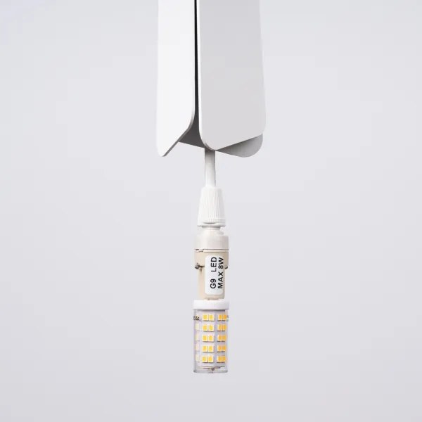 Lustră pe cablu Sollux SL.1398 PRYSM 3xG9/8W/230V alb