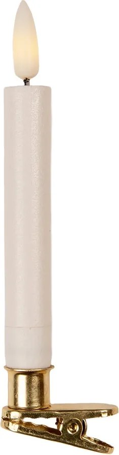 Set 10 lumanari LED, pe baterii tip AAA, cu telecomanda Ø2x14 cm