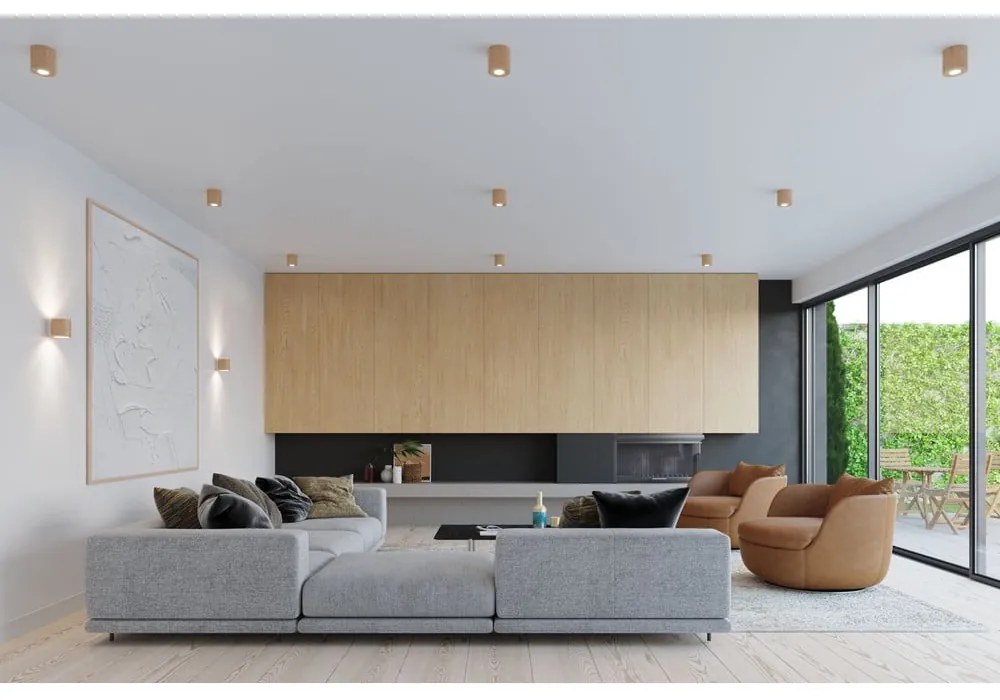 Plafonieră din lemn Sollux Roda