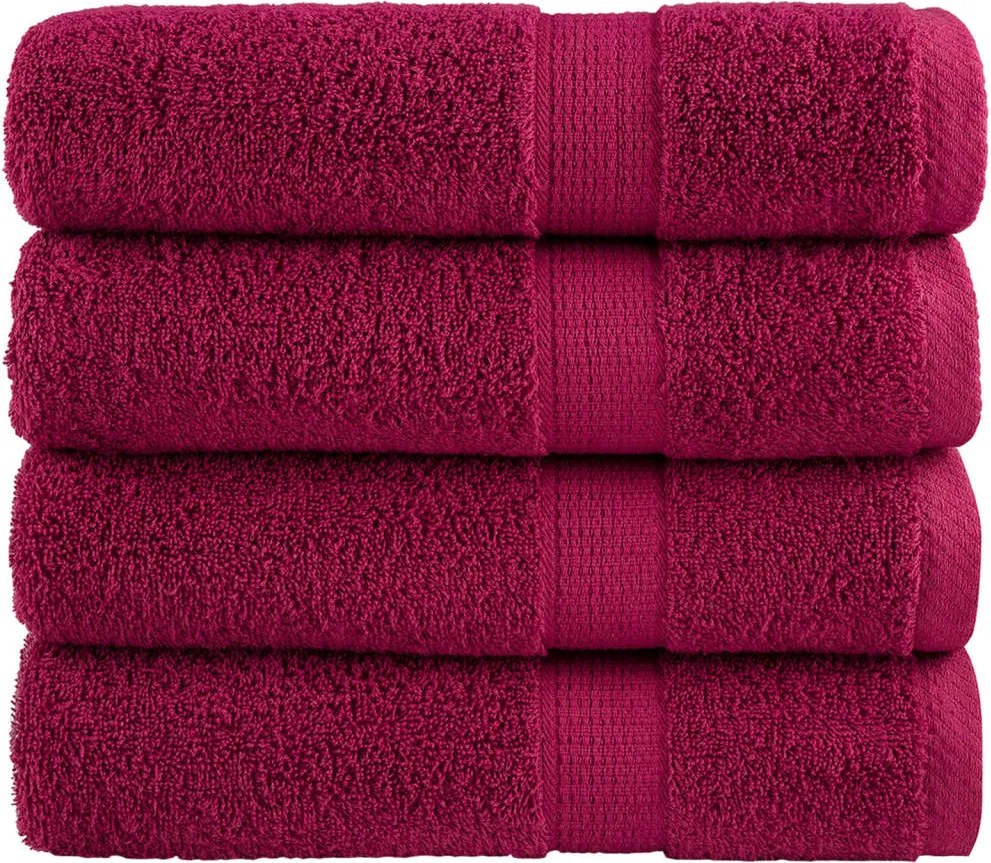 vidaXL Prosoape de baie premium, SOLUND 4 buc 100x150cm 600gsm