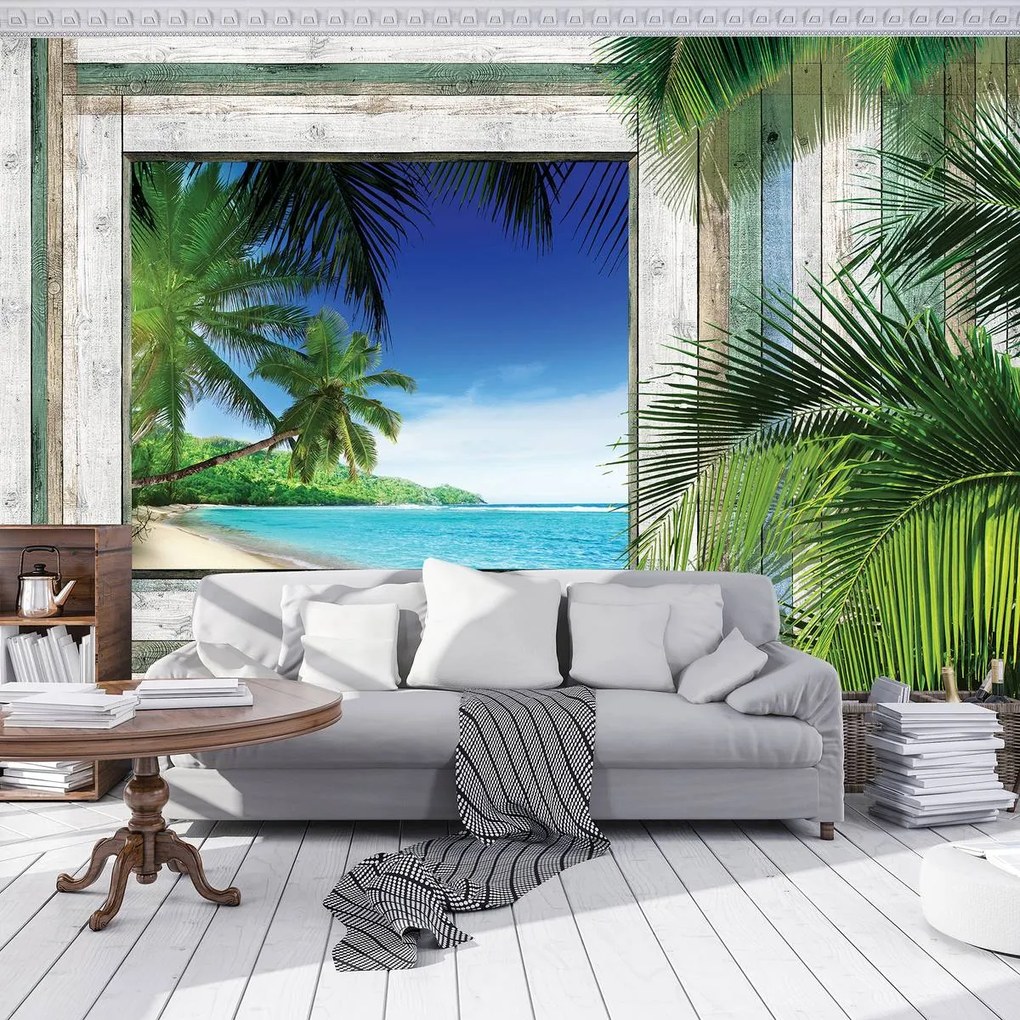 Fototapet - Plajă, mare, nisip (152,5x104 cm)