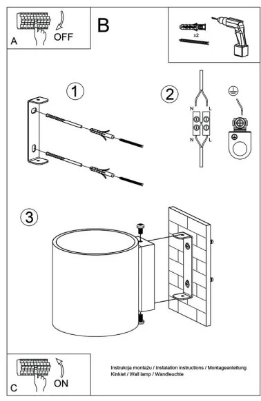 Aplică perete ORBIS 1xG9/40W/230V lemn